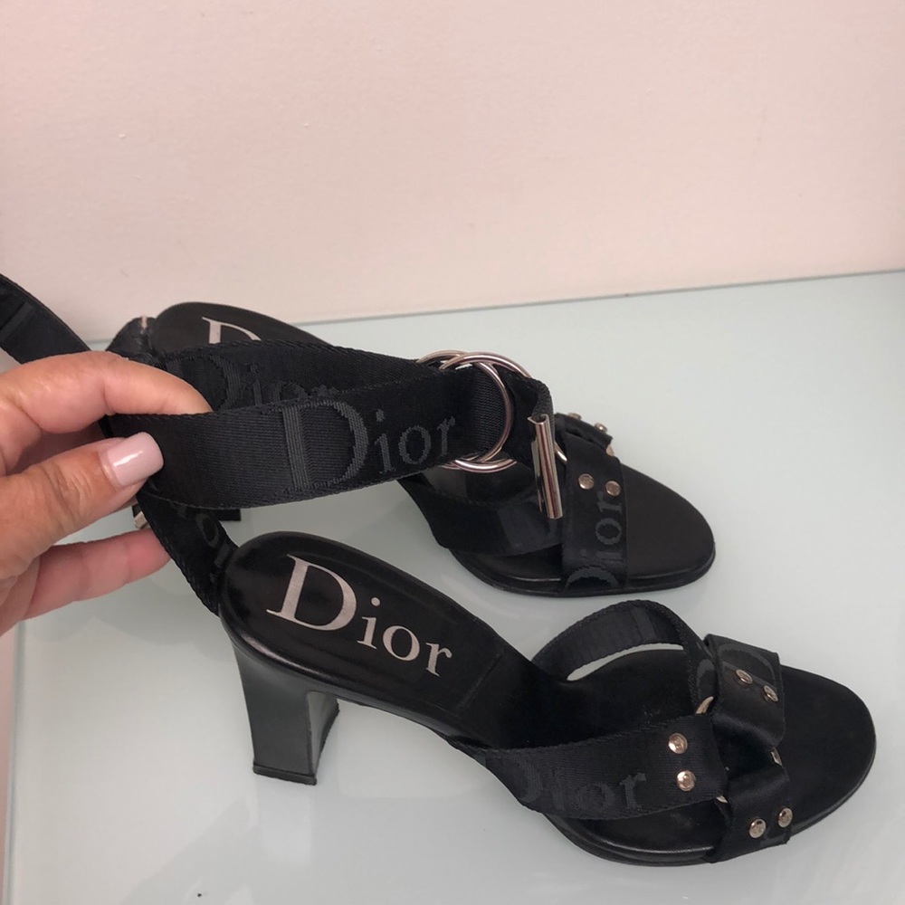 Christian Dior 3” sandal.